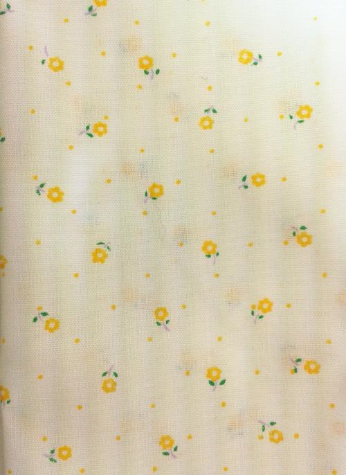 Tiny Lemon Floral Print Fabric