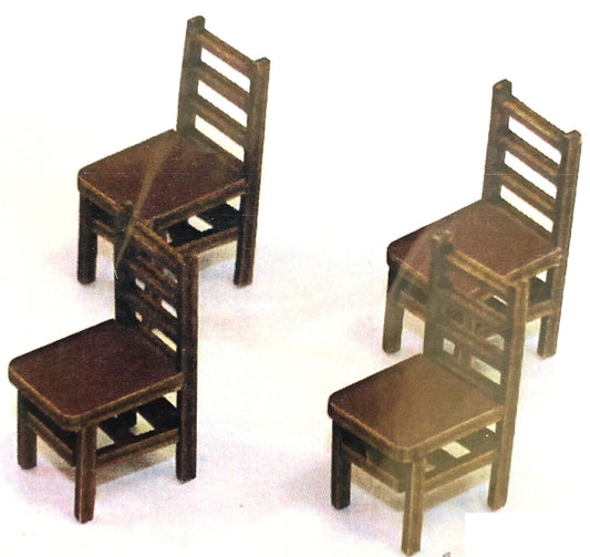 1:48th Scale Ladder Backed Chairs KIT