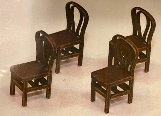 1:48th Scale x 4 Bentwood Chairs KIT